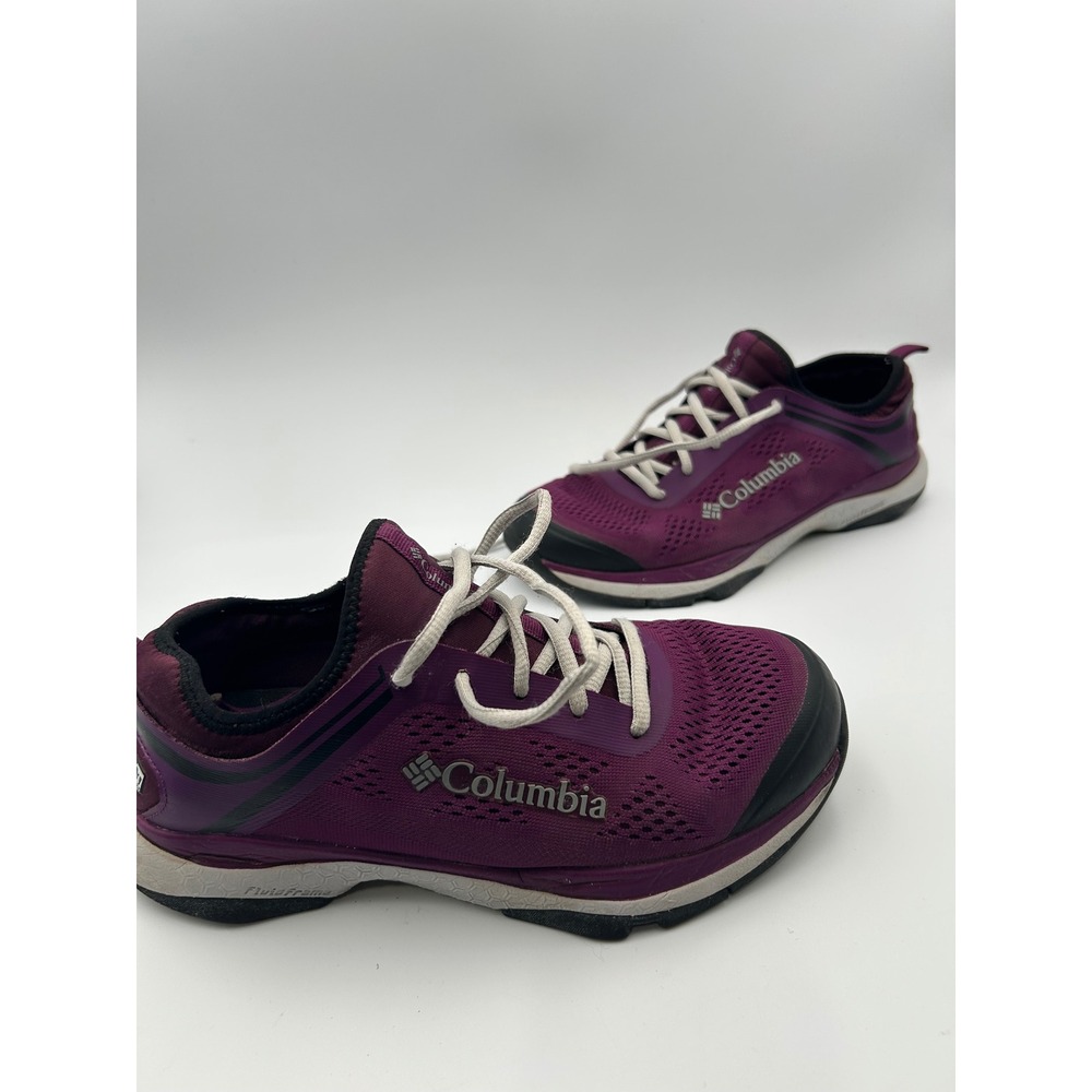 Columbia OutDry FluidFrame Purple Waterproof Trail Running Shoes Womens 7.5 - Picture 1 of 7